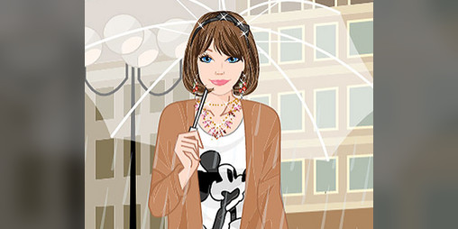 Cover image for Rainy Day Dress Up Game
