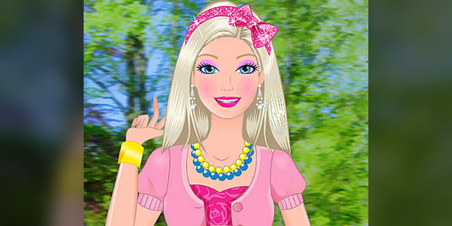 Cover image for Barbie Garden Girl Makeup Game