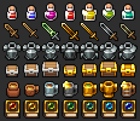 Free 16x16 Assorted RPG Icons