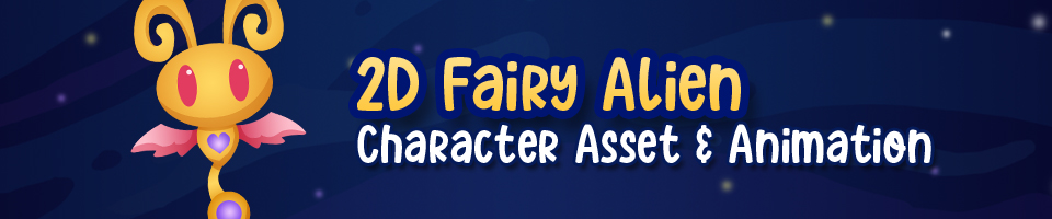 2D Fairy Alien Asset and Animation