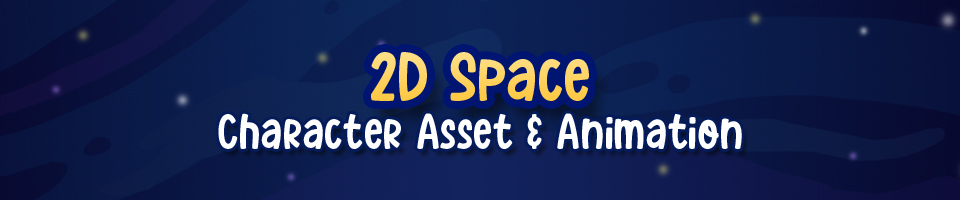 2D Space Character Asset and Animation