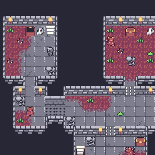 DUNGEON TILES + PLAYER AND 2 ENEMIES by Zorhan998