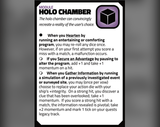 Holo Chamber Module   - Module asset for Ironsworn: Starforged. 