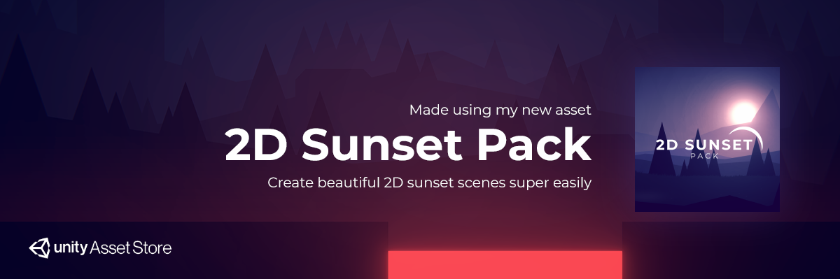 URP 2D Minimalist Sunset Pack