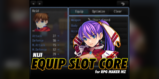 Cover image for Equip Slot Core for RPG Maker MZ