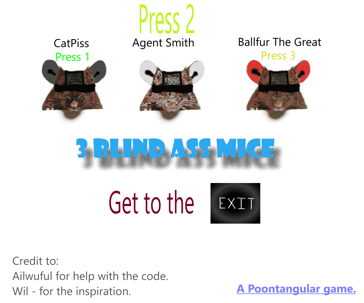 Cover image for 3 Blind Ass Mice