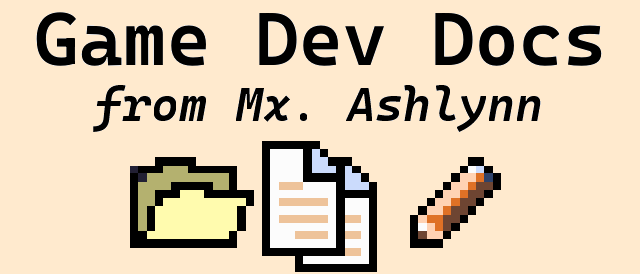 Game Dev Docs