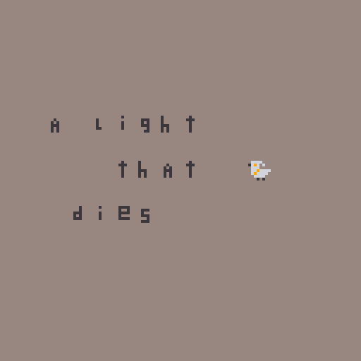 a light that dies