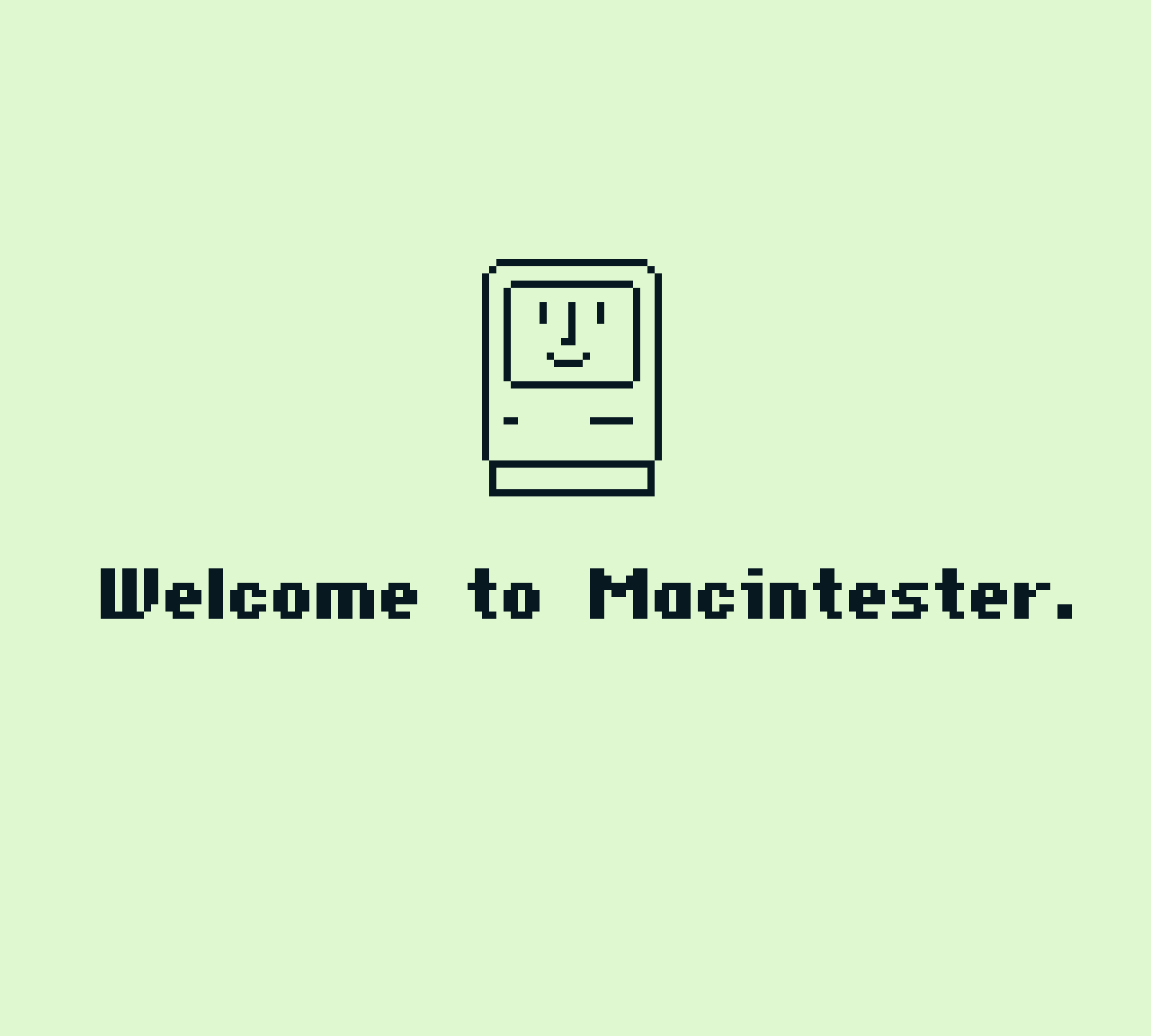 Cover image for Welcome to Macintester