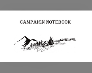 Deluxe Campaign Notebook   - Small notebook tool for generating and organizing ttrpgs 