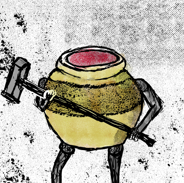 Cover image for Warrior Pot Class for Mork Borg