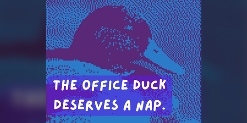 Cover image for the office duck deserves a NAP
