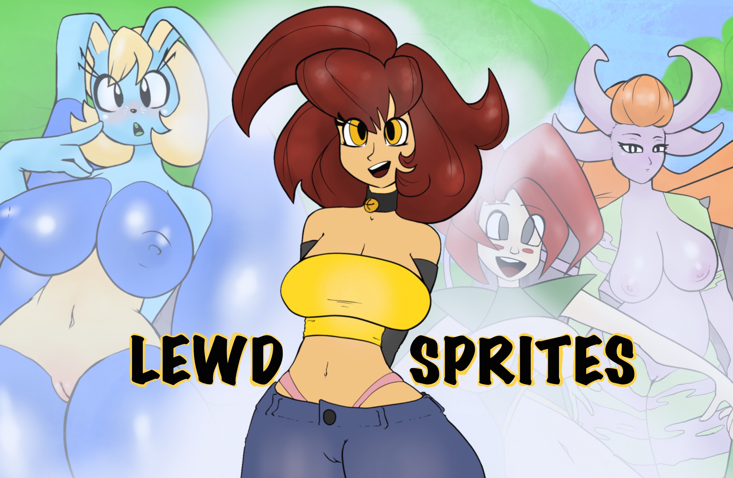 Cover art for Lewd Sprites Chapter 7 Update!, an adult visual novel by hyperbeamart