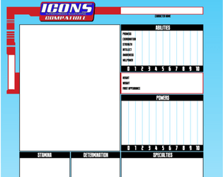 ICONS Compatible Custom Character Sheet  