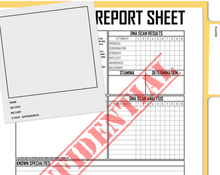 ICONS Compatible Character Dossier   - Agency character dossier compatible with ICONS RPG 