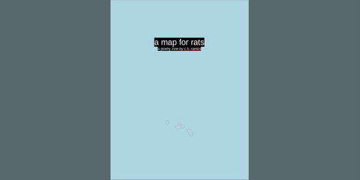 Cover image for a map for rats