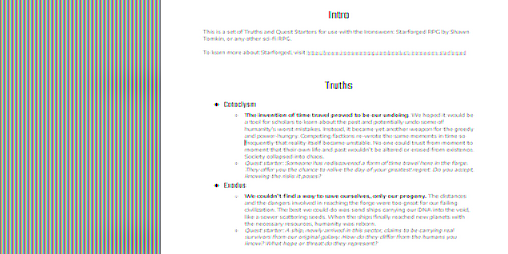 Cover image for Novas Veritates - Truths and Quest Starters for Ironsworn: Starforged