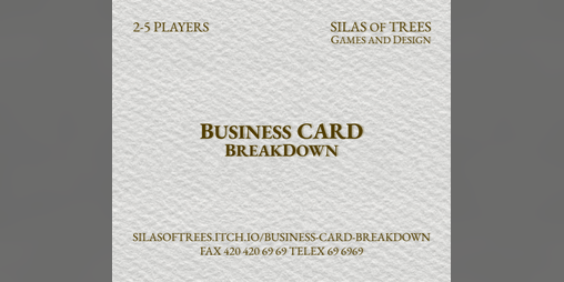Cover image for Business Card Breakdown