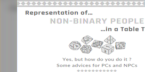 Cover image for Non-binarity representation in TTRPG