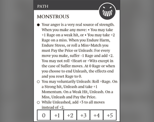 Monstrous - Starforged Asset  