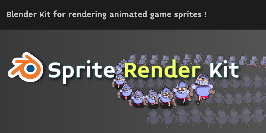 Ideal to use with sprite render kit