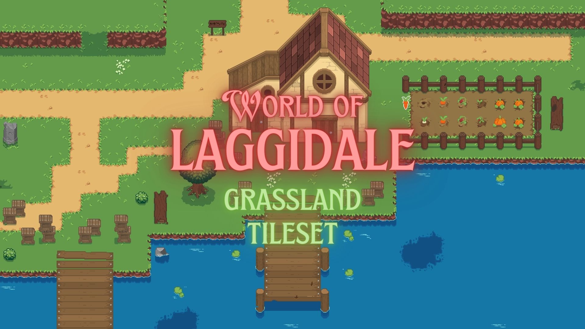 The World of Laggidale: Grassland Tileset
