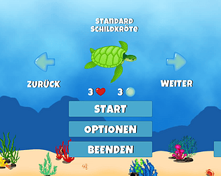 Schwimmende Schildkröte