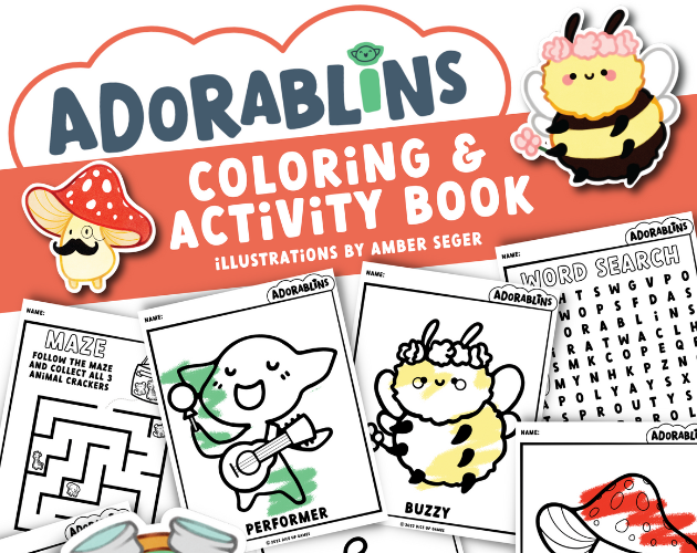 Cover image for Adorablins Activity Book