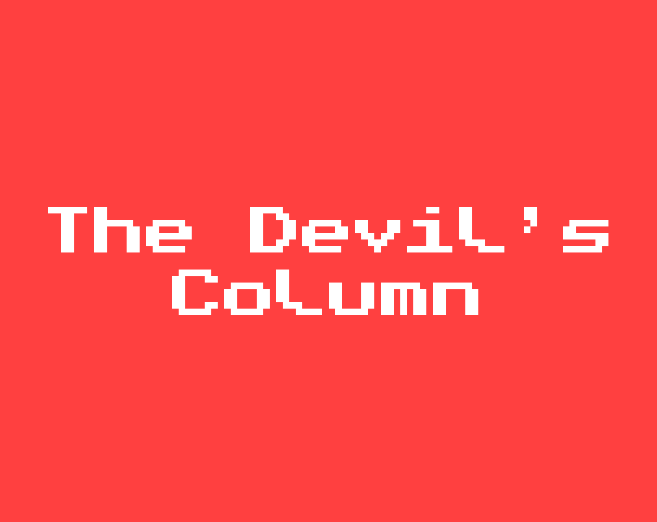Cover image for The Devil's Column
