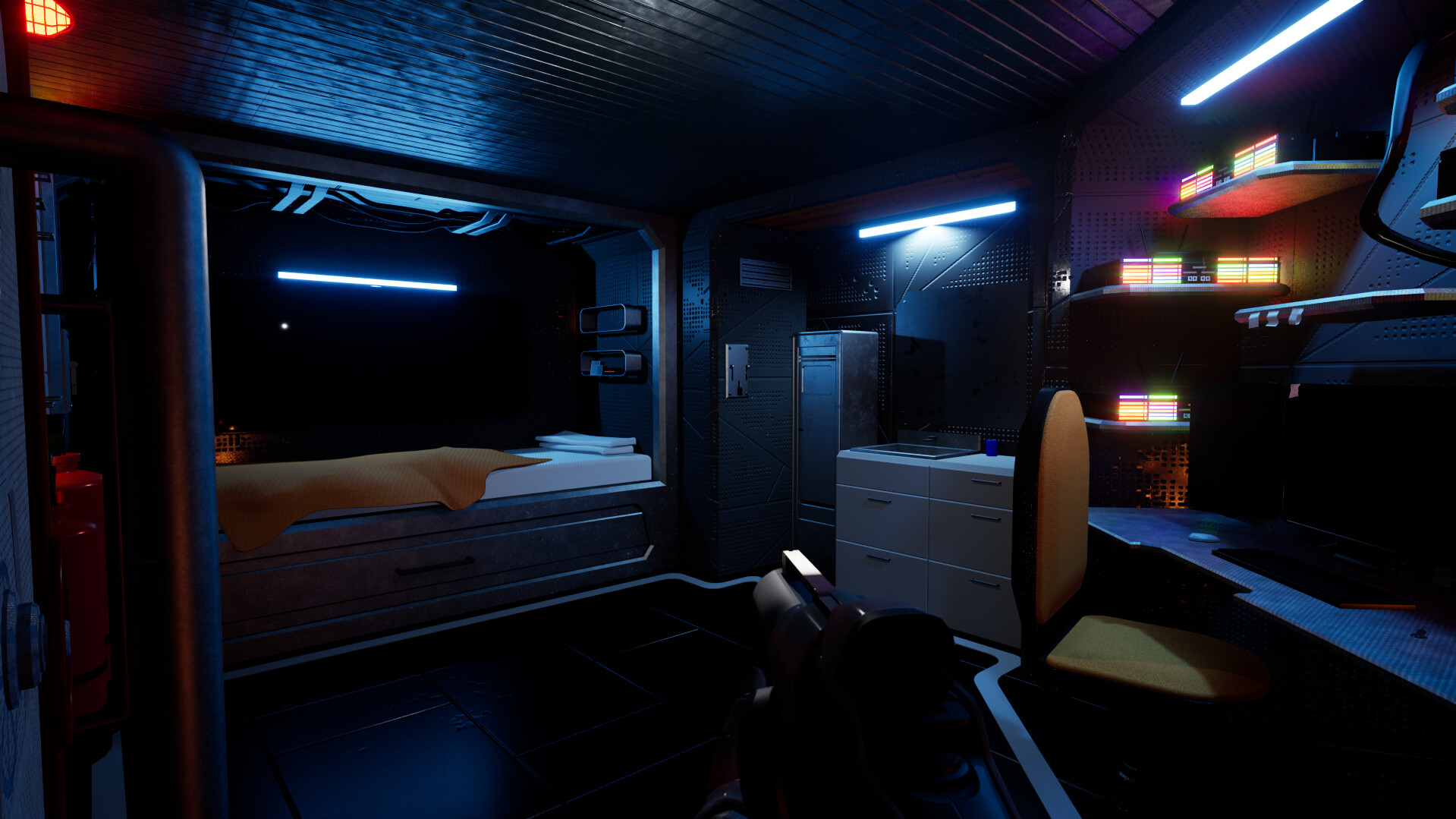 Horror Space Station Environment (University Work 2022)