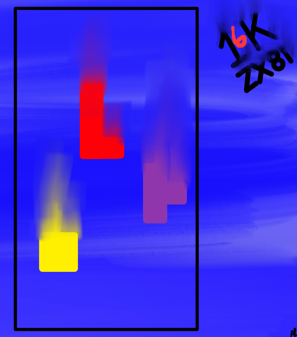 いち ZX81 tetris 1K by AdrianPilko