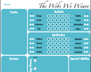 The Webs We Weave v0.3   - A roleplaying game about competing ideals, fellowship, and power 