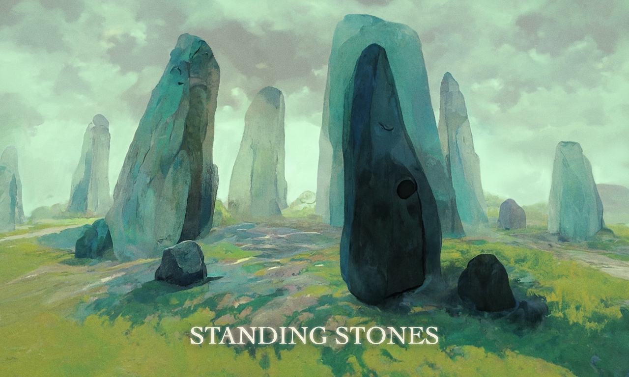 Standing stones background