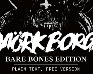 MÖRK BORG BARE BONES EDITION  + ROTBLACK SLUDGE  