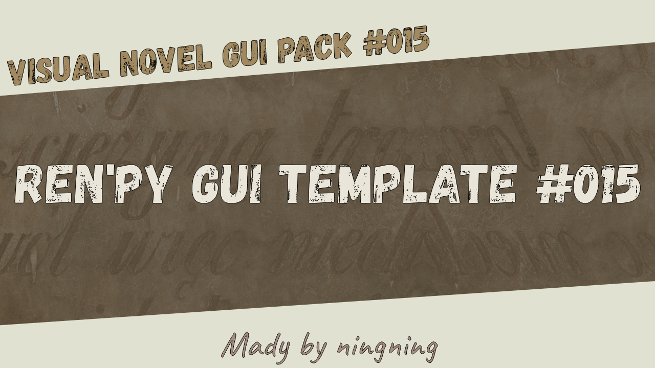Visual Novel GUI Pack 015