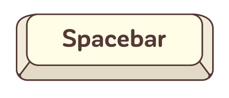 Spacebar key