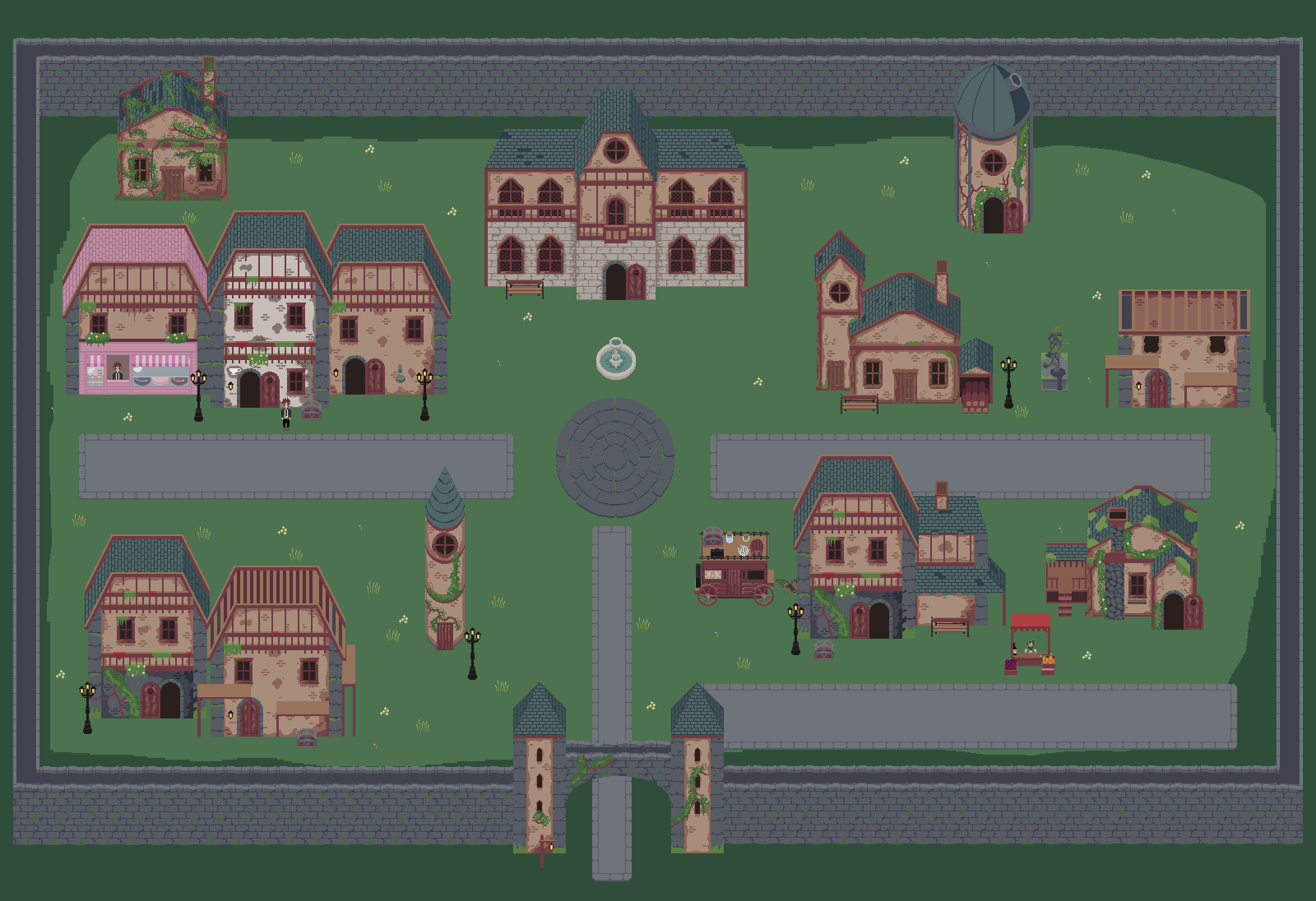 Medieval Town Tilemap