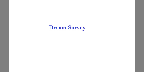 Cover image for Dream Survey