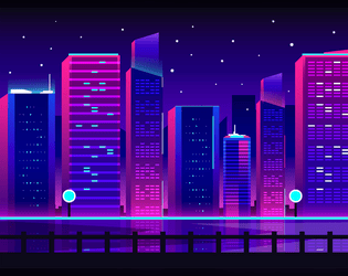 Neon Skylines   - A Rules-Lite Cyberpunk RPG 