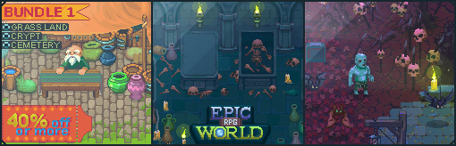 Epic RPG World - Bundle 1 (grass land, cemetery and crypt)