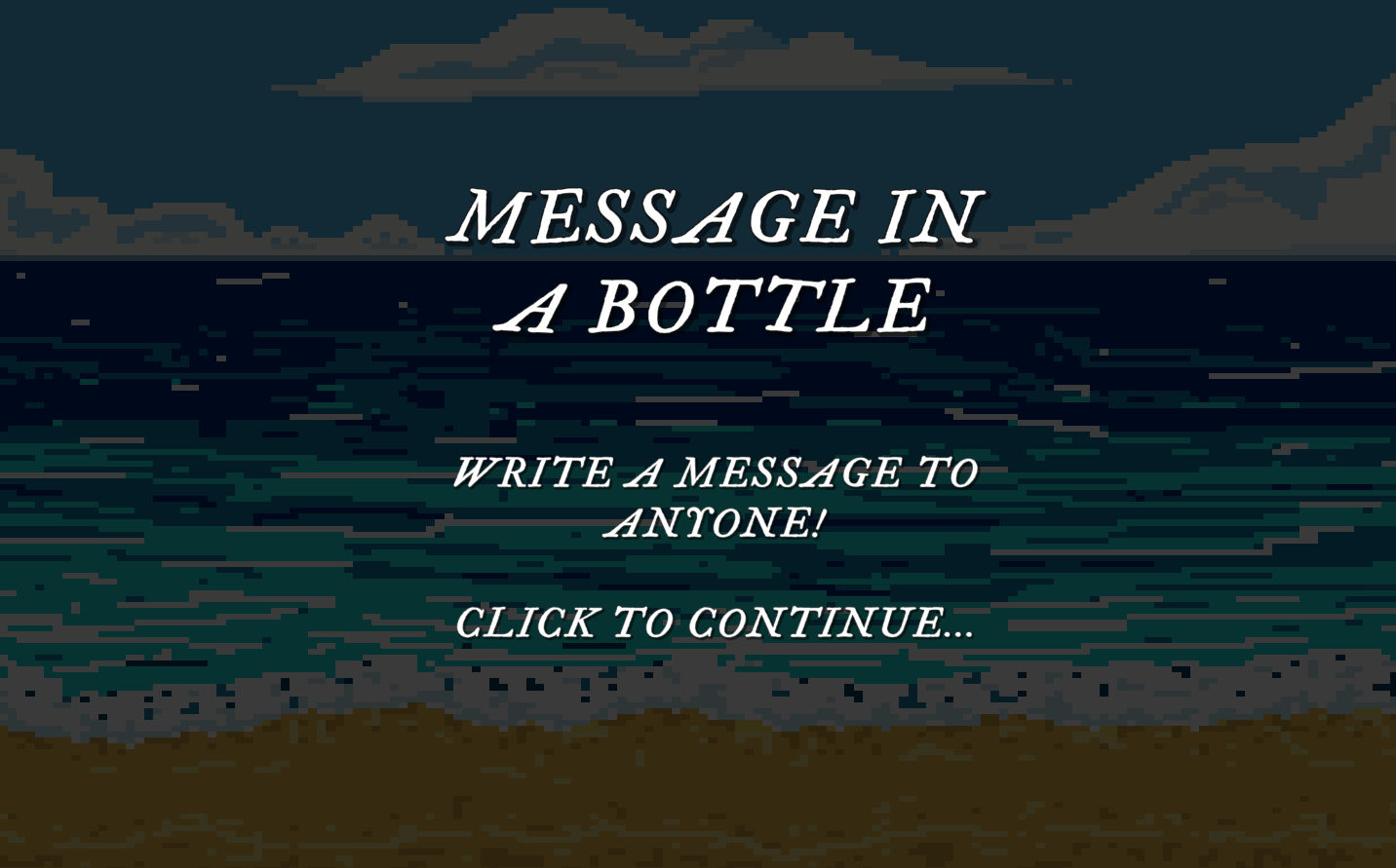 Message in a Bottle