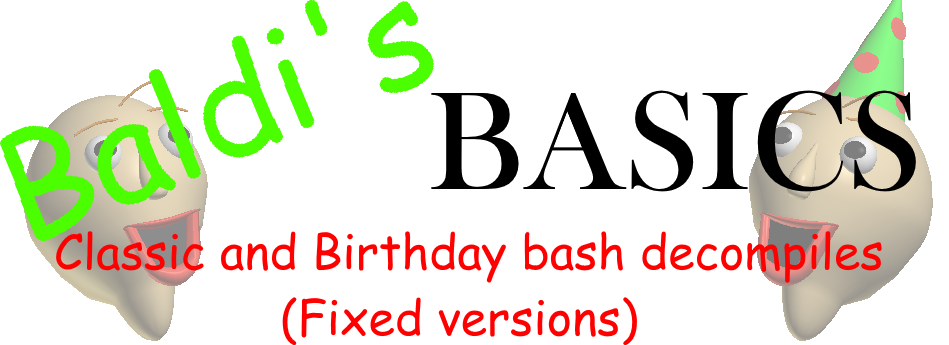 The Spriters Resource - Full Sheet View - Baldi's Basics Birthday Bash -  Principal of The Thing