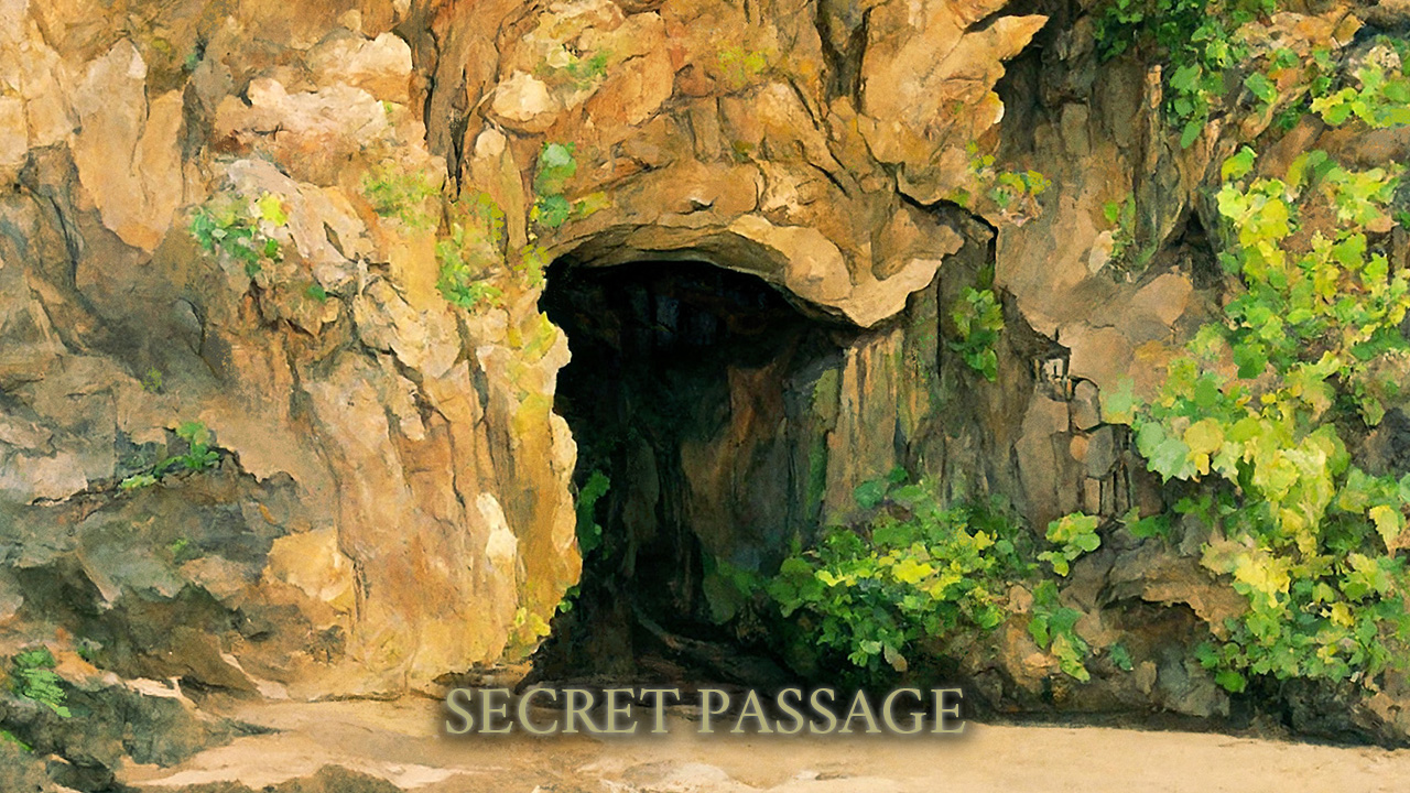Secret passage background