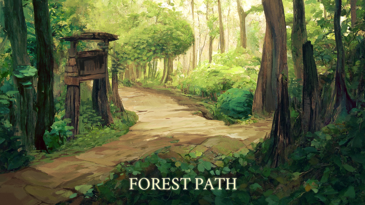 Forest path background