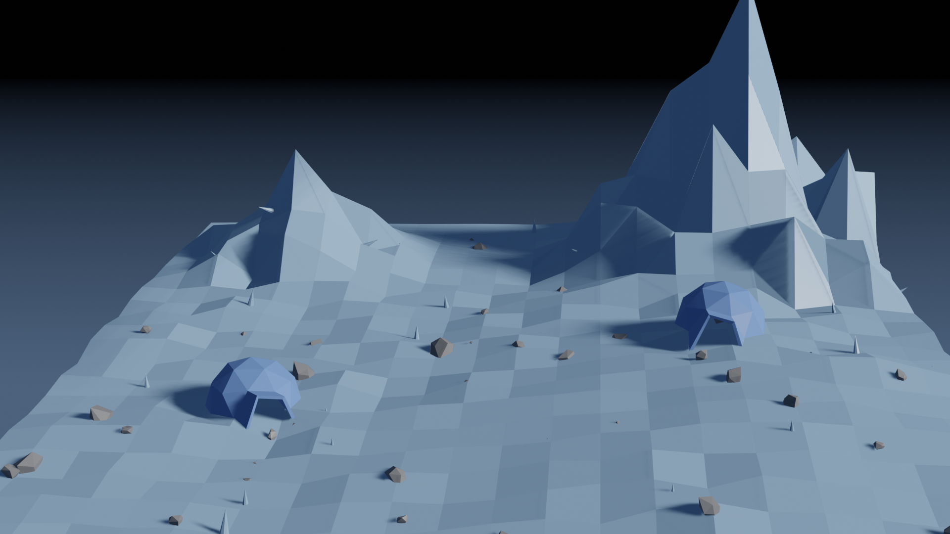 Low Poly Ice Land