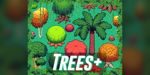 Free 32x32 Pixel Art Trees by MichaelsGameLab