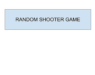 A Random 2D Shooter Game