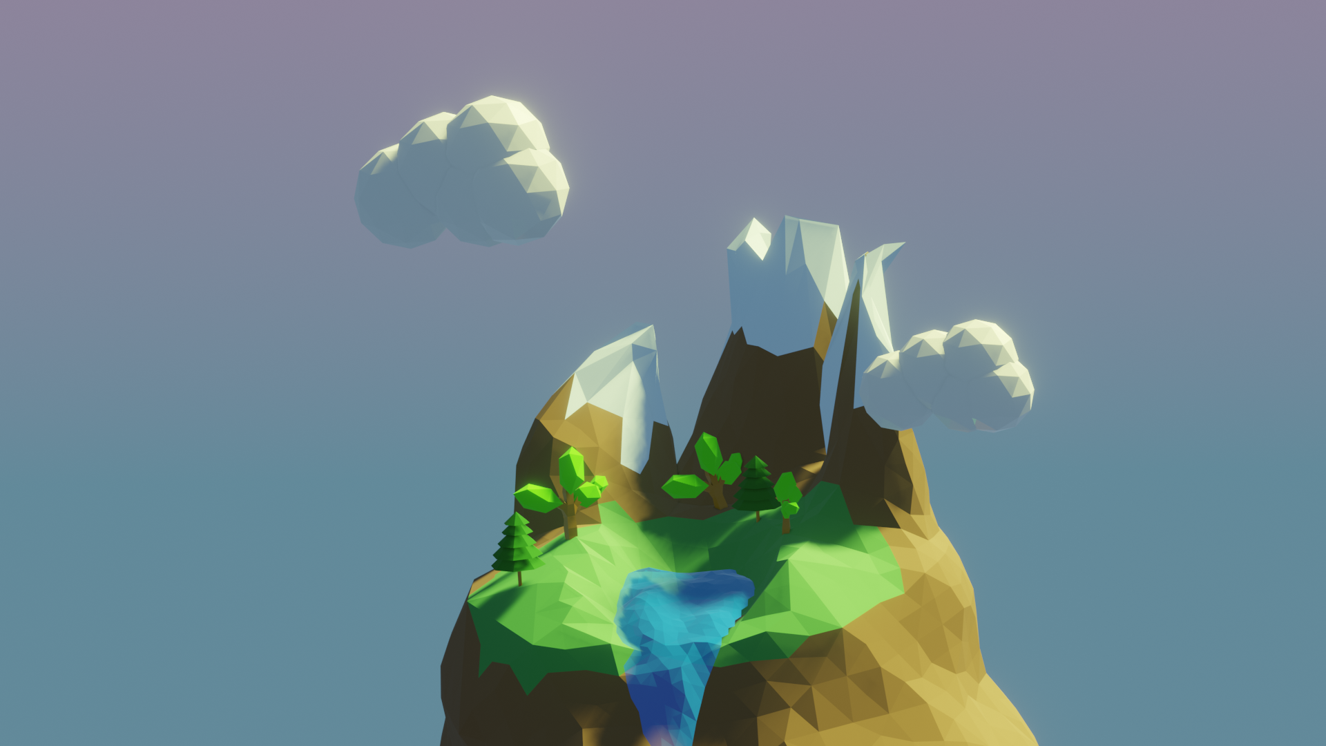 Low Poly Floating Island