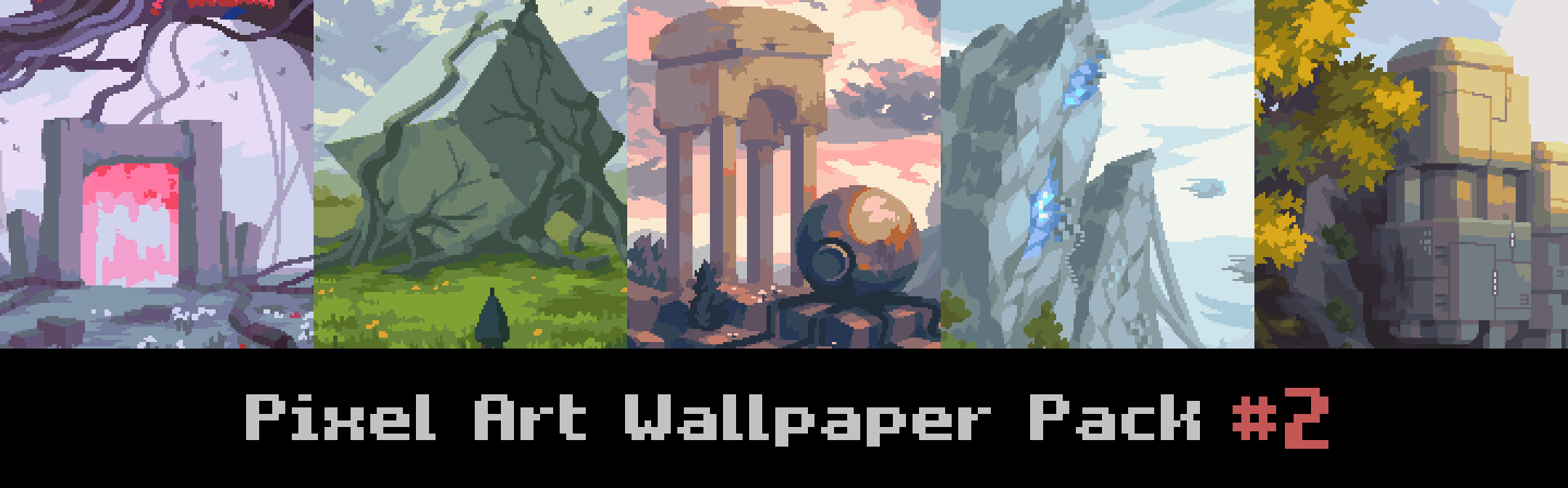 Free Pixel Art Wallpaper Pack #2