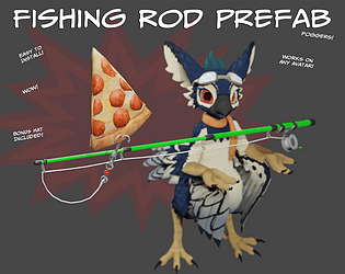 Fancy published Fishing Rod Prefab for Avatars 